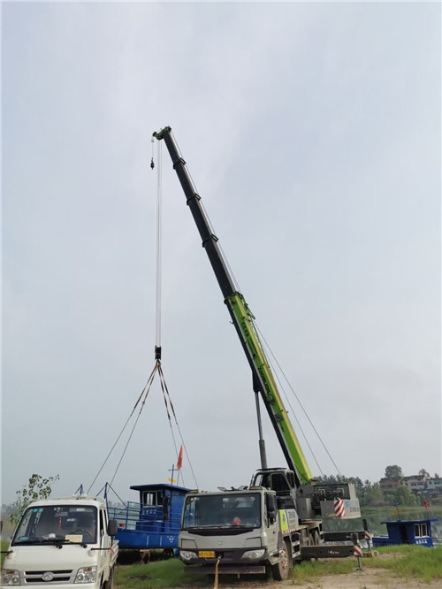 漠河市桥梁建设吊装案例